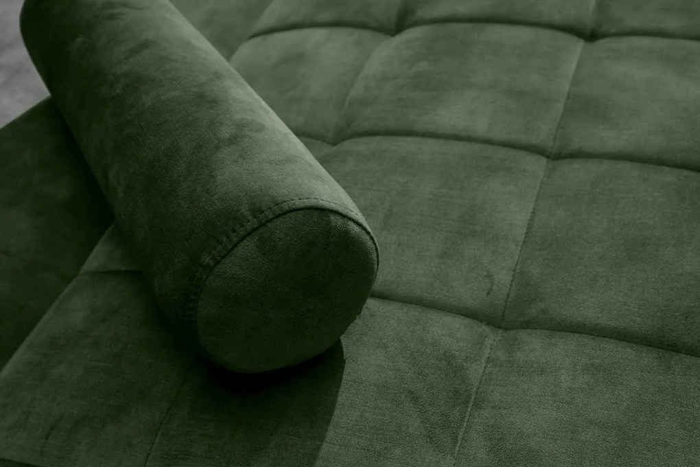 Design ágyazható kanapé Walvia 196 cm zöld