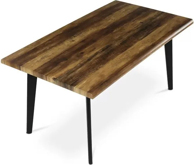 Étkezőasztal 160×90 cm, MDF, Old Wood. HT-F4416 OLW Belföldi Raktárról