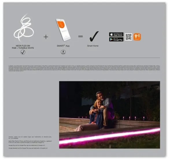 Ledvance - LED RGB+TW Kültéri szalag SMART+ FLEX 5m LED/20W/230V IP44 Wi-Fi