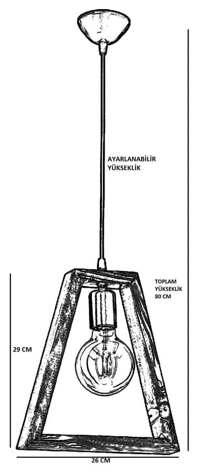 Geometrik Triangle gyertyánfa függőlámpa
