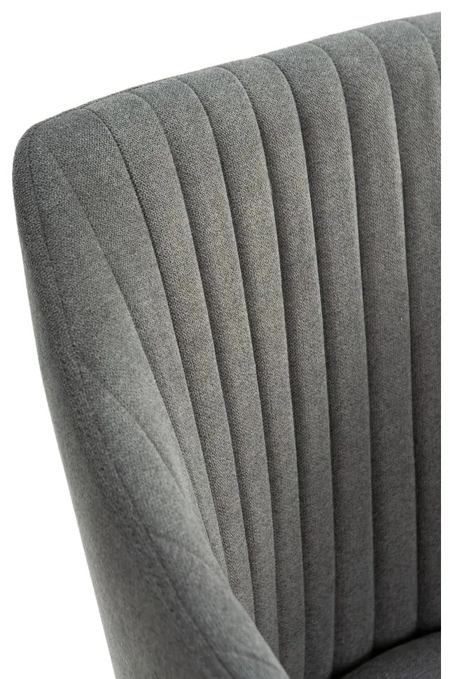 Sötétszürke kárpitozott étkezőfotel szett 2 db-os Nadi – Marckeric