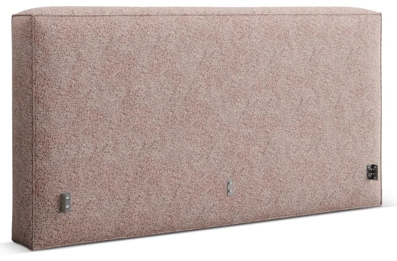 Világos rózsaszín kárpitozott ágytámla 229x100 cm Olivia – Micadoni