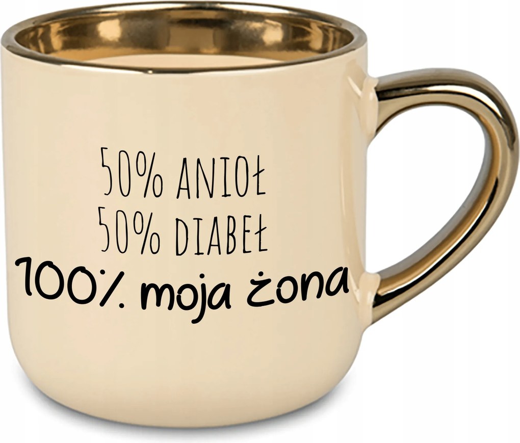 Bögre Nagy Krém 100% Feleségem Ajándék Feleség Férj Pár Házasság