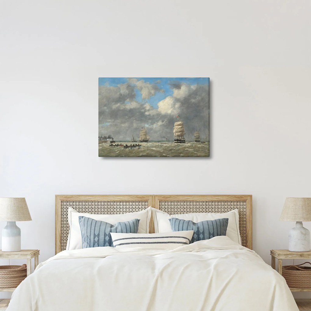 Kép - Eugène Boudin, Le Havre, reprodukciók (70x50 cm)