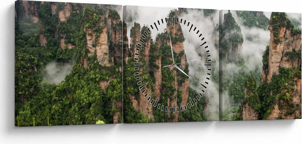 Kép - Zhangjiajie Nemzeti Park, Kína (órával) (90x30 cm)