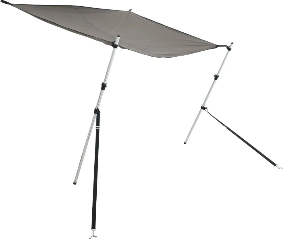 vidaXL antracit T-alakú árnyékolóhosszabbító 170 x 208 x (115-183) cm