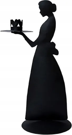 Fém gyertyatartó Lady Black 32 cm Bastion Collections