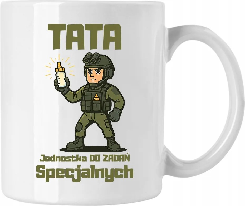 Apák napi bögre Apáknak Speciális Feladatokhoz Fehér 330ml