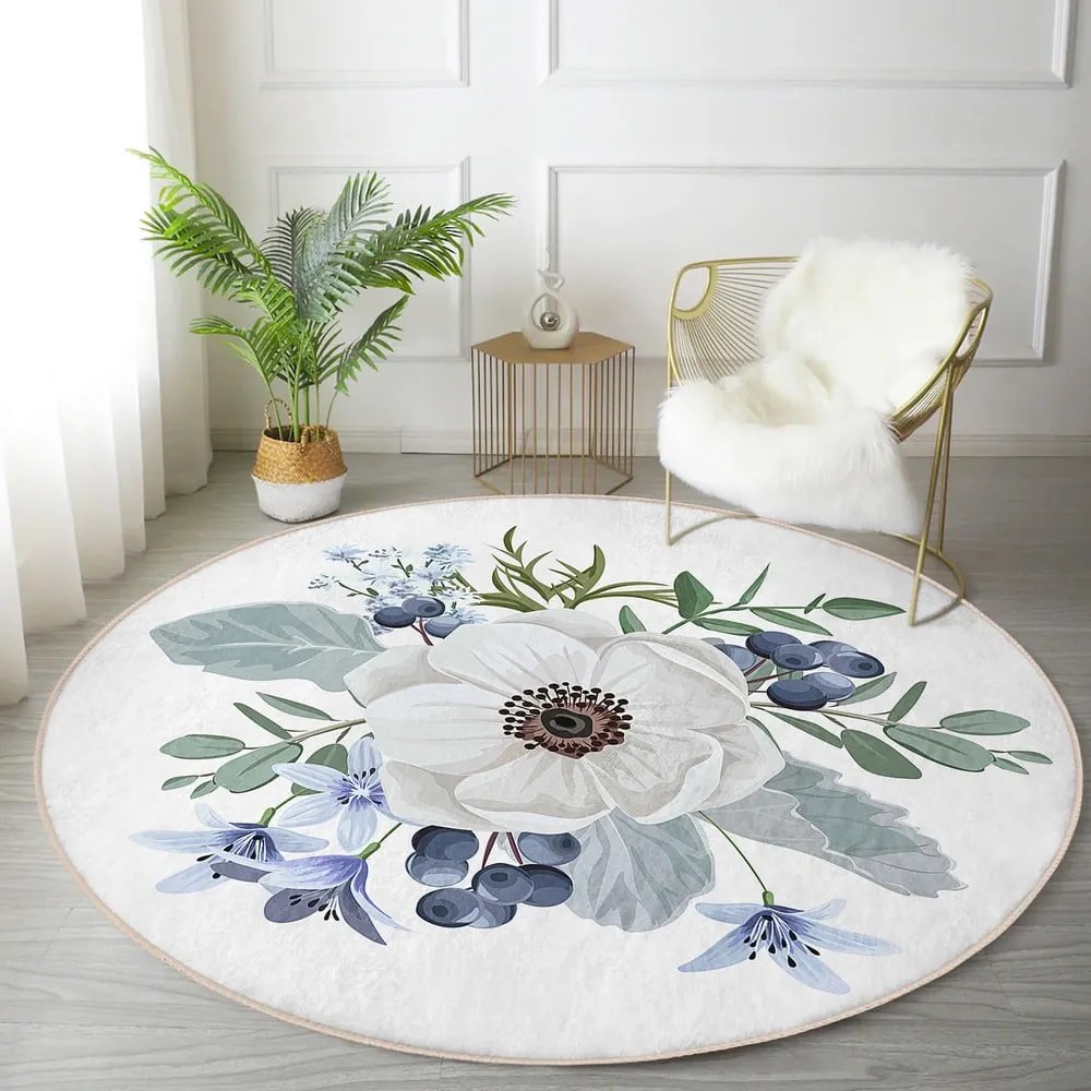 Mosható-robotporszívóval tisztítható kerek szőnyeg ø 100 cm Comfort – Mila Home