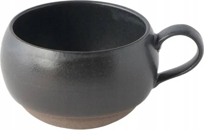 Teás/kávés bögre fogantyúval, 280ml, kézzel készített, prod.Japonia