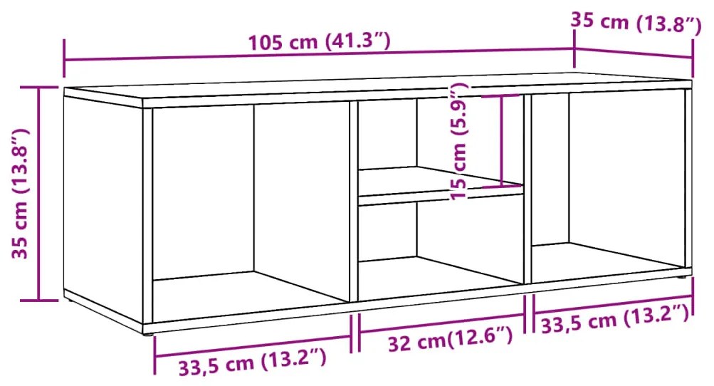 kézműves tölgy színű szerelt fa cipőtároló pad 105 x 35 x 35 cm