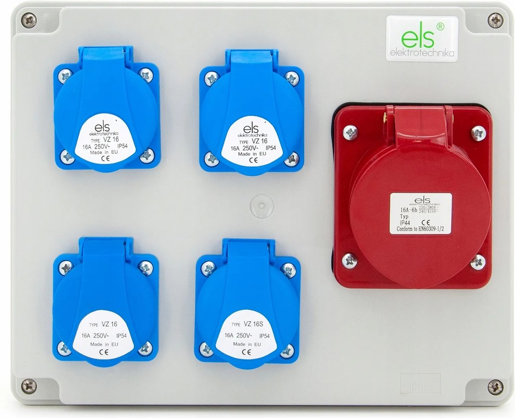Építőipari Elosztó Doboz 16/4 4x230V IP44
