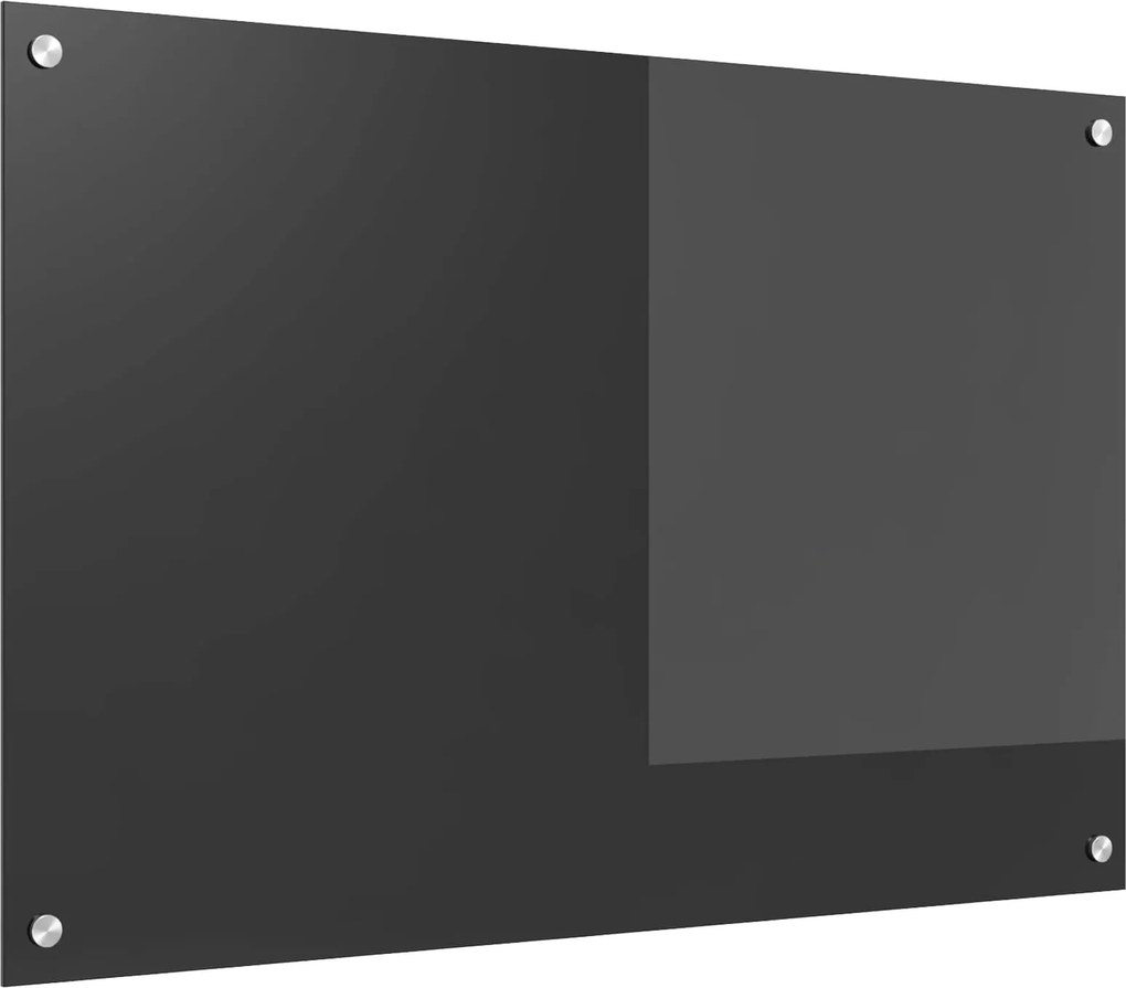 vidaXL Konyhai splashback Sötétszürke 90 x 60 cm edzett üveg