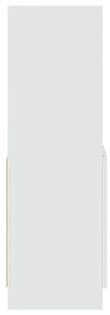 fehér szerelt fa magasszekrény 63 x 33 x 100 cm