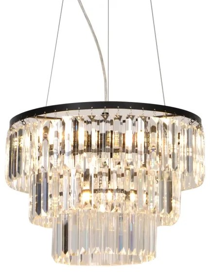 Zuma Line P17127-4 - Csillár zsinóron TIFANNY 4xE14/40W/230V fekete