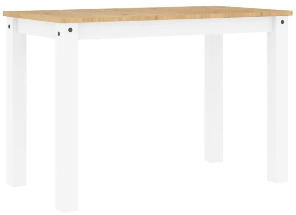 Panama fehér tömör fenyőfa ebédlőasztal 117 x 60 x 75 cm