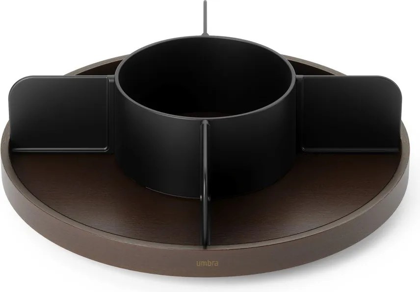 Fekete forgó fa fürdőszobai rendszerező kozmetikumokhoz Bellwood – Umbra