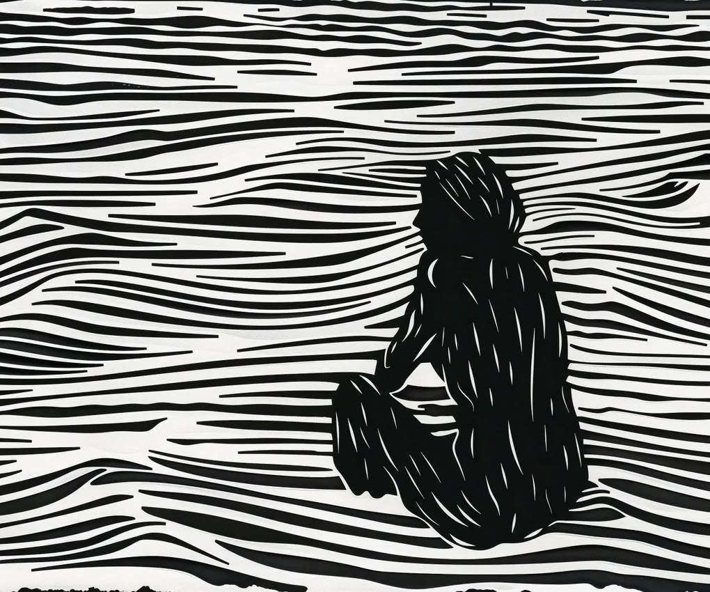 Poszter 60x50cm Összetett Fluid vonalak