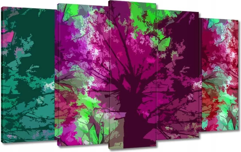 Festmények 100x60 Absztrakt Fák Ősz