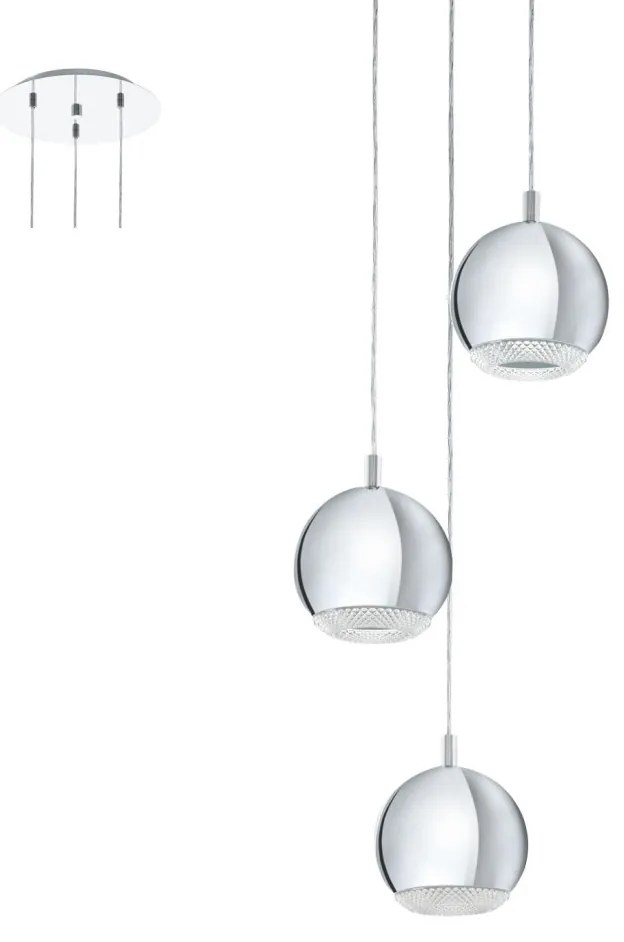 Eglo CONESSA 95913 Függőlámpa 3x3,3W/LED 720LM