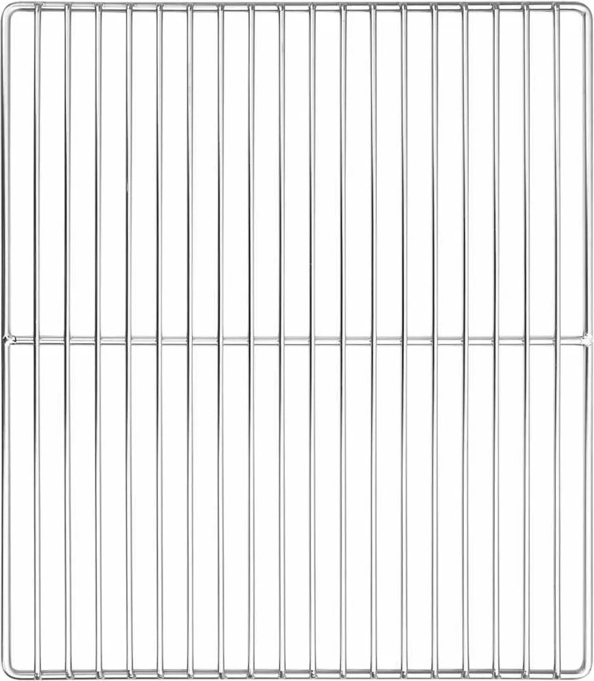 vidaXL Grill rács Ezüst 40 x 35 cm Rozsdamentes acél