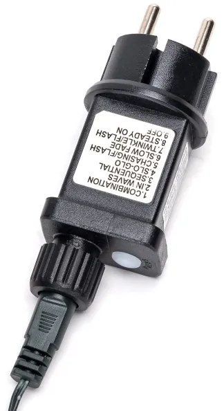 Aigostar - LED kültéri karácsonyi fényfüzér 600 LED/8 funkciós 18m IP44 meleg fehér