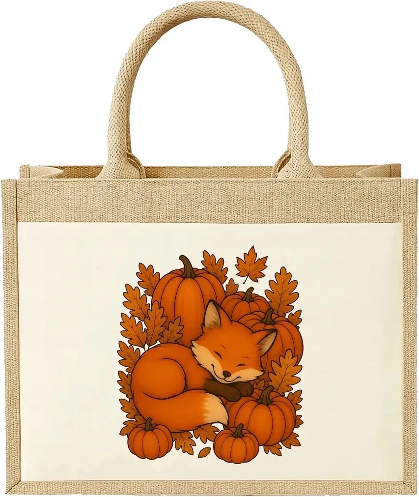 Sütőtök napja ősz róka Juta táska ajándék őszi bevásárláshoz