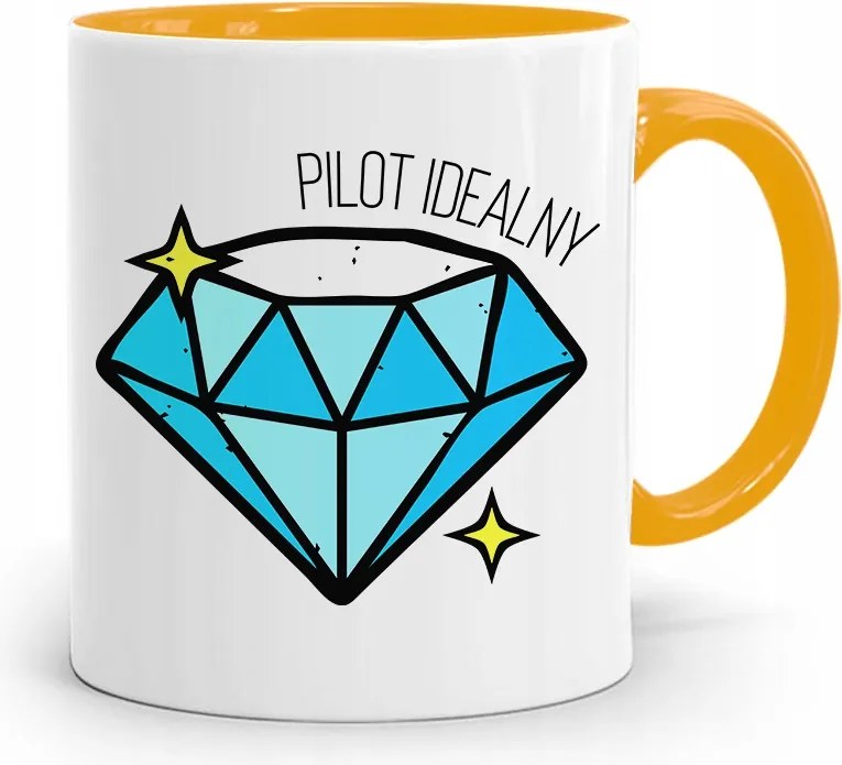 Távirányítós Bögre Sárga Születésnapi Ajándék fényképes nyomtatással