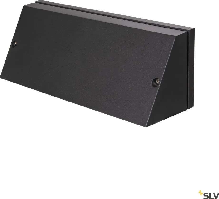 SLV 1003453 PEMA Modern Kültéri Fali Lámpa Fekete, Átlátszó LED IP65