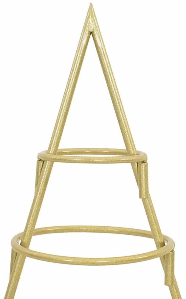 Fém karácsonyfa állvánnyal Arany 60 cm Porszórt Acél