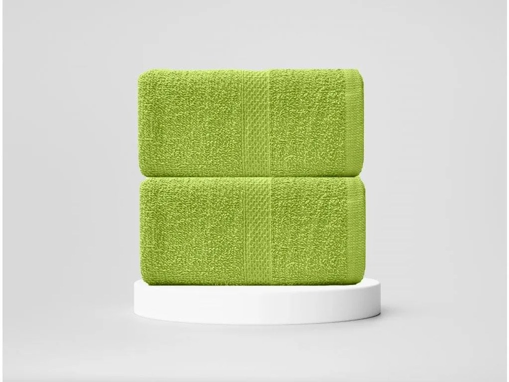 Frottírtörülköző Economy zöld 50x100cm TiaHome