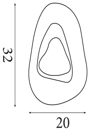 Searchlight 32983PB - DESTINY LED fali lámpatest LED/8W/230V fehér