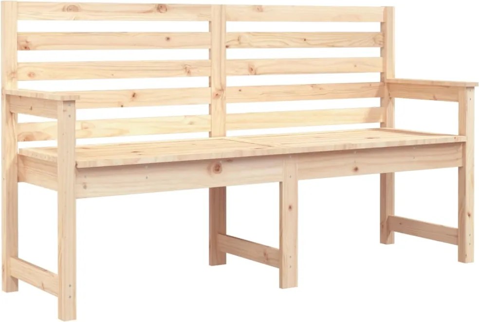 vidaXL tömör fenyőfa kerti pad 159,5x48x91,5 cm
