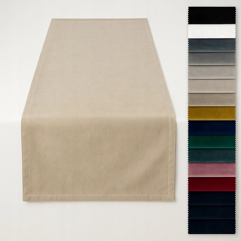 Asztali Futófelület 40x300 Velvet Premium 14 szín Varrott Lengyelországban