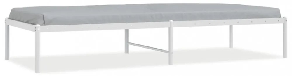 fehér fém ágykeret 75 x 190 cm