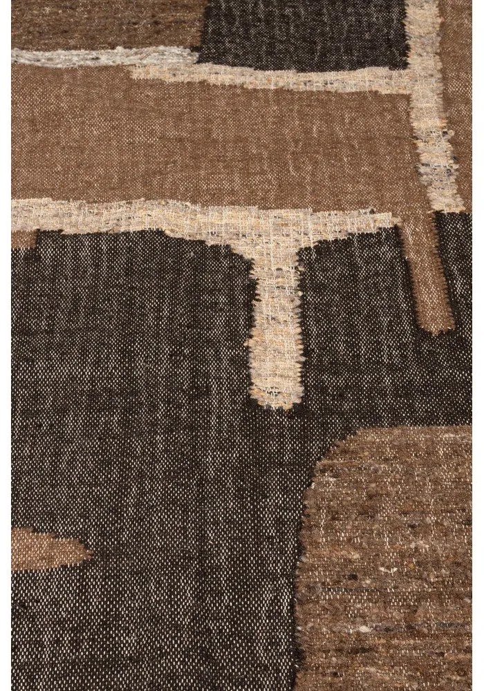 Barna gyapjú szőnyeg 160x230 cm Briton – Dutchbone