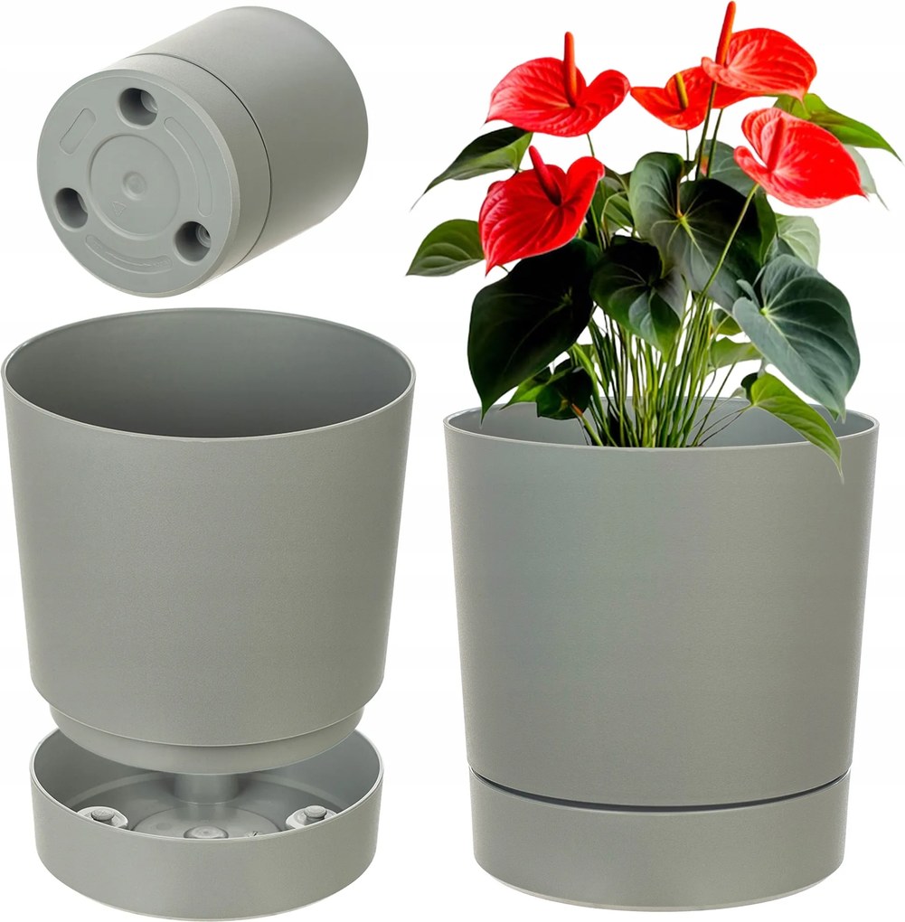 Virágtartó Állvány Műanyag Kerek 34,5 cm