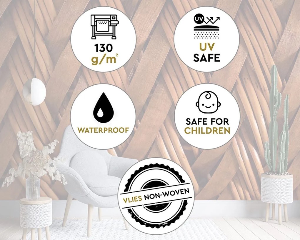 Gario Fotótapéta Fonott szövés Anyag: Vlies, Méret: 350 x 245 cm