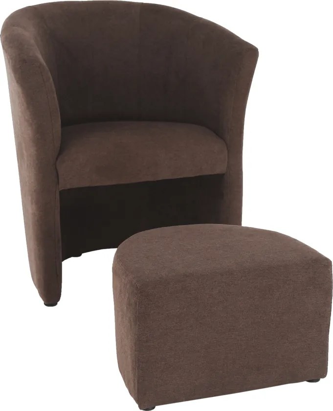 Klub fotel puffal, barna, ROSE