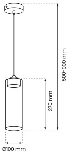 Csillár zsinóron CLARISSA 1xGX53/12W/230V fekete