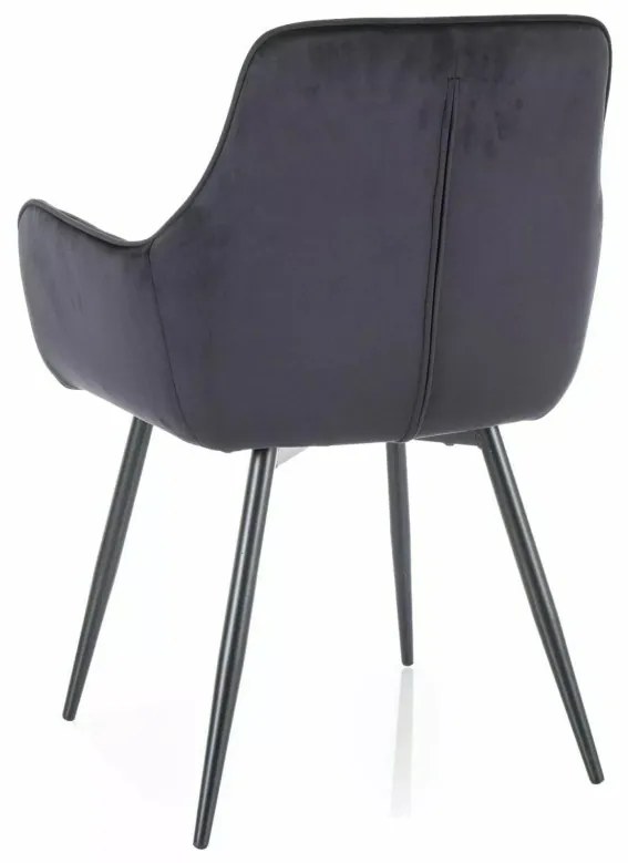 Fig Velvet étkezőszék fekete