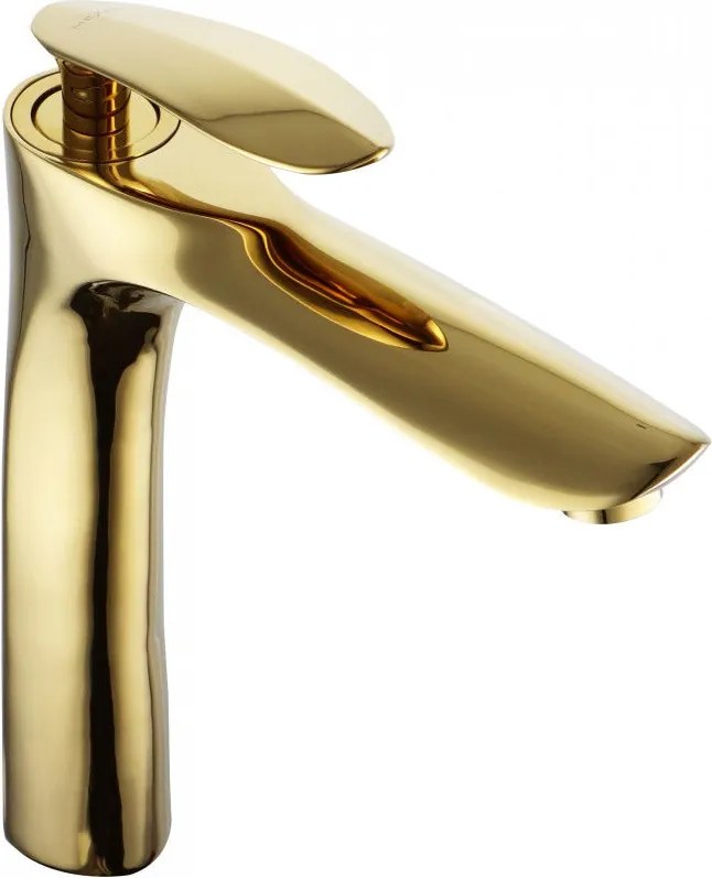 Mexen Lily magas mosdó csaptelep, arany - 73610-50