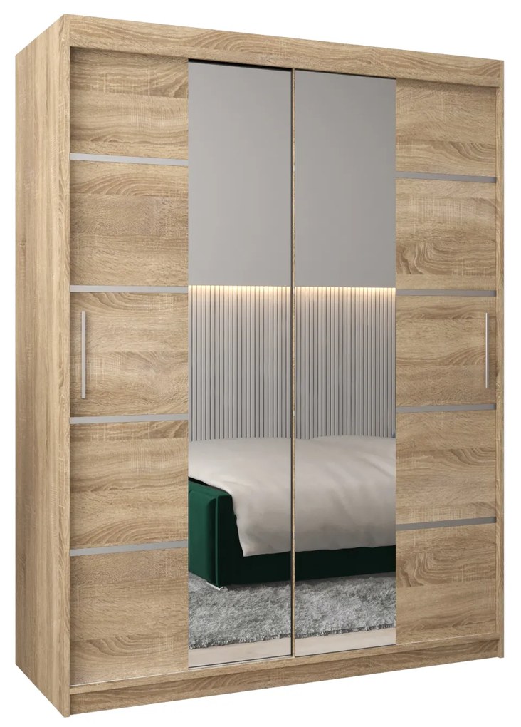 Ruhásszekrény 150 cm Verika 4 150 (szonoma tölgy). 1064286