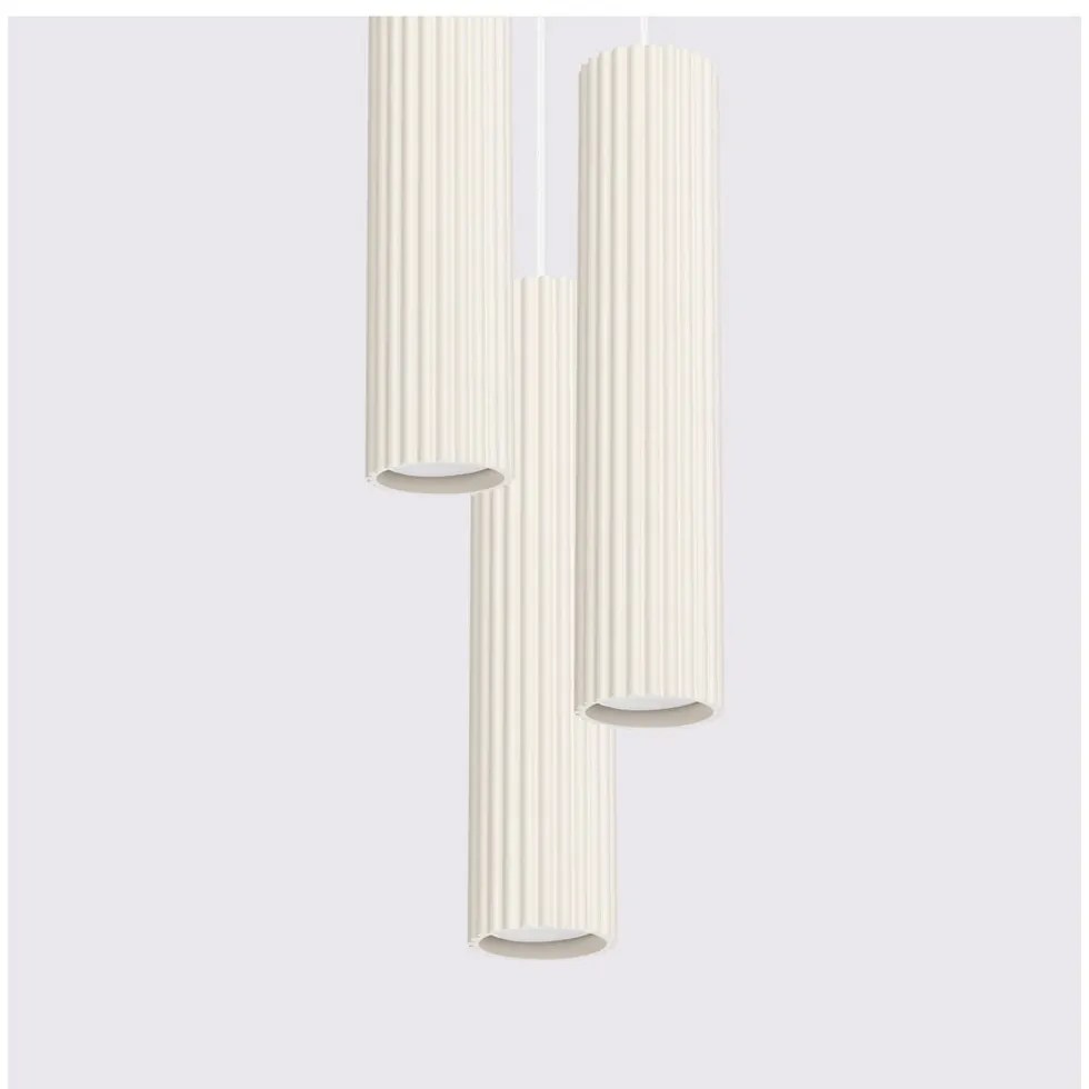 Krémszínű függőlámpa ø 19,5 cm Gleam – Sollux