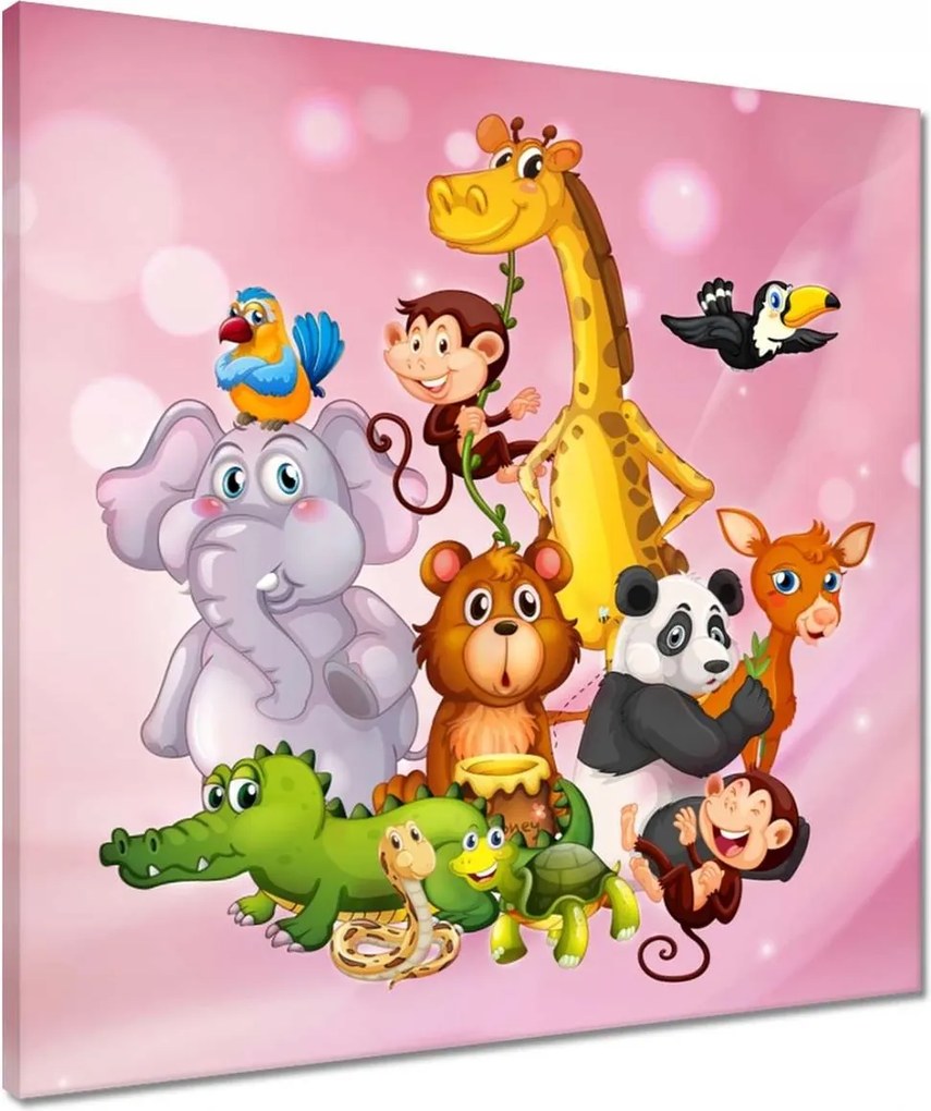 Vászonkép 50x50 Trópusok kislánynak