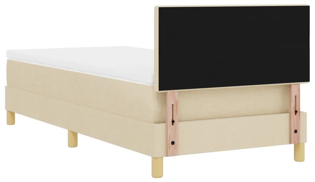 Box Spring Ágy Matraccal &amp; LED Krém 80x200 cm Szövet