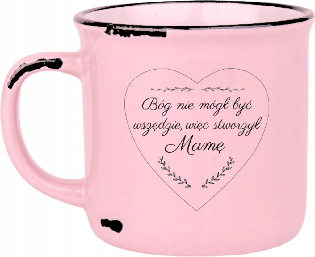 Bögre Rózsaszín Retro Ajándék Vicces Anyák Napja Isten Nem Lehetett Mindenhol