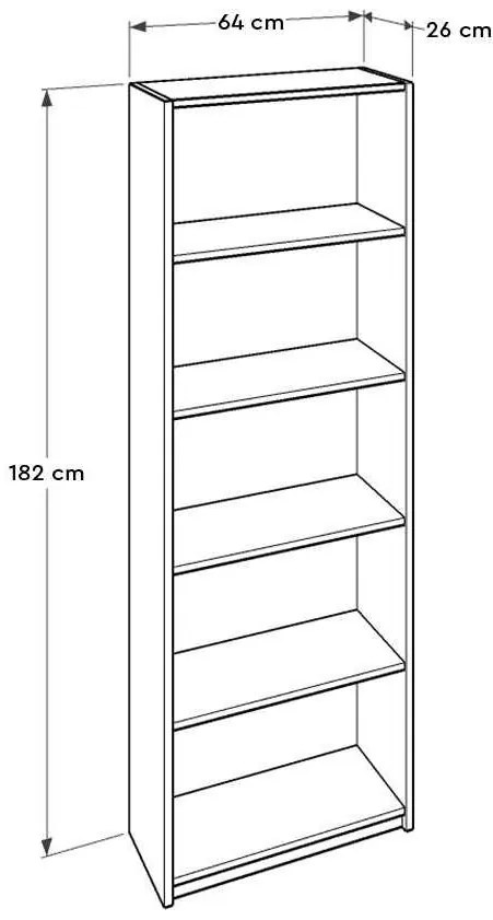 Regál Kaida 4 (világos dió) . 1109404