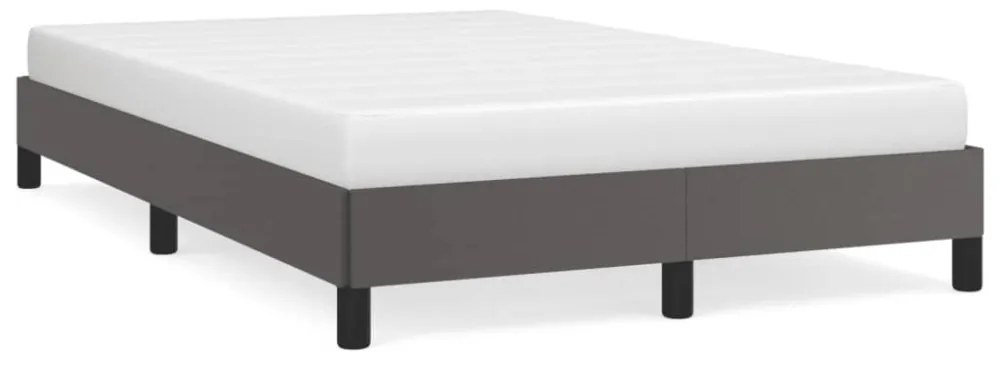 ágykeret matrac nélkül szürke 120x190 cm műbőr