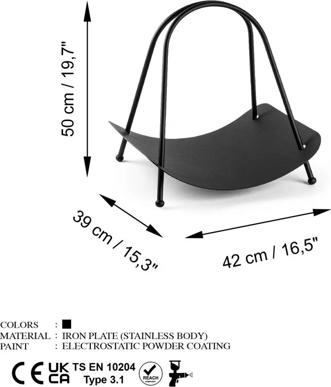 Virágtartó, 42 cm